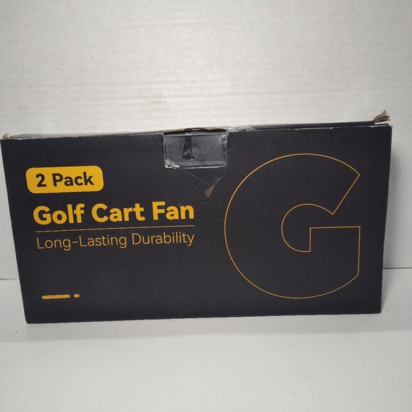 GOLFCOZER Golf Cart Fan – Portable USB-Powered Clip Fan | 3-Speed, 360° Adjustab - Picture 1 of 8